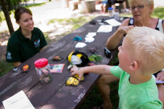 Hands-on activities at Devil's Lake State Park.