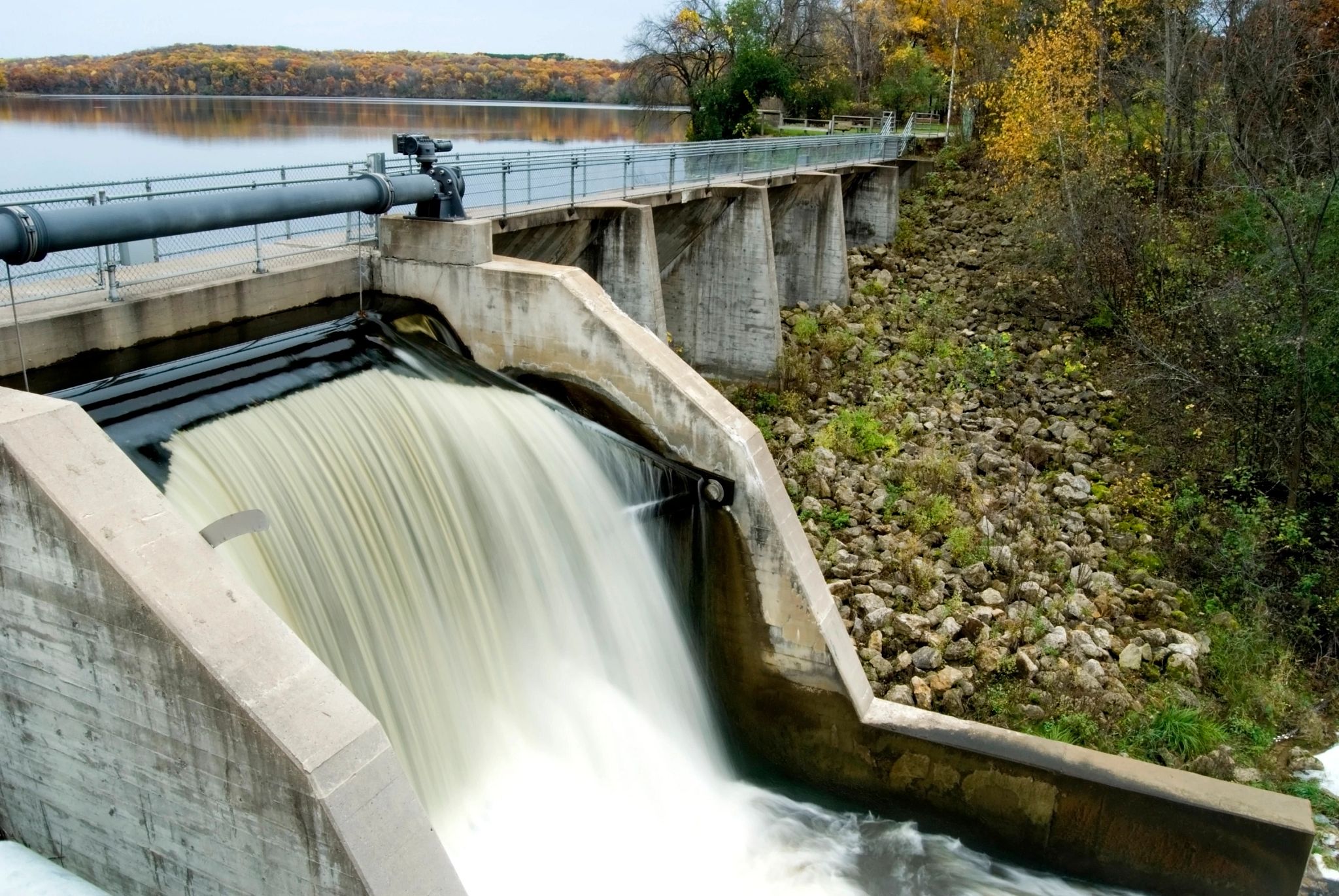 An image of a dam in Wisconsin.