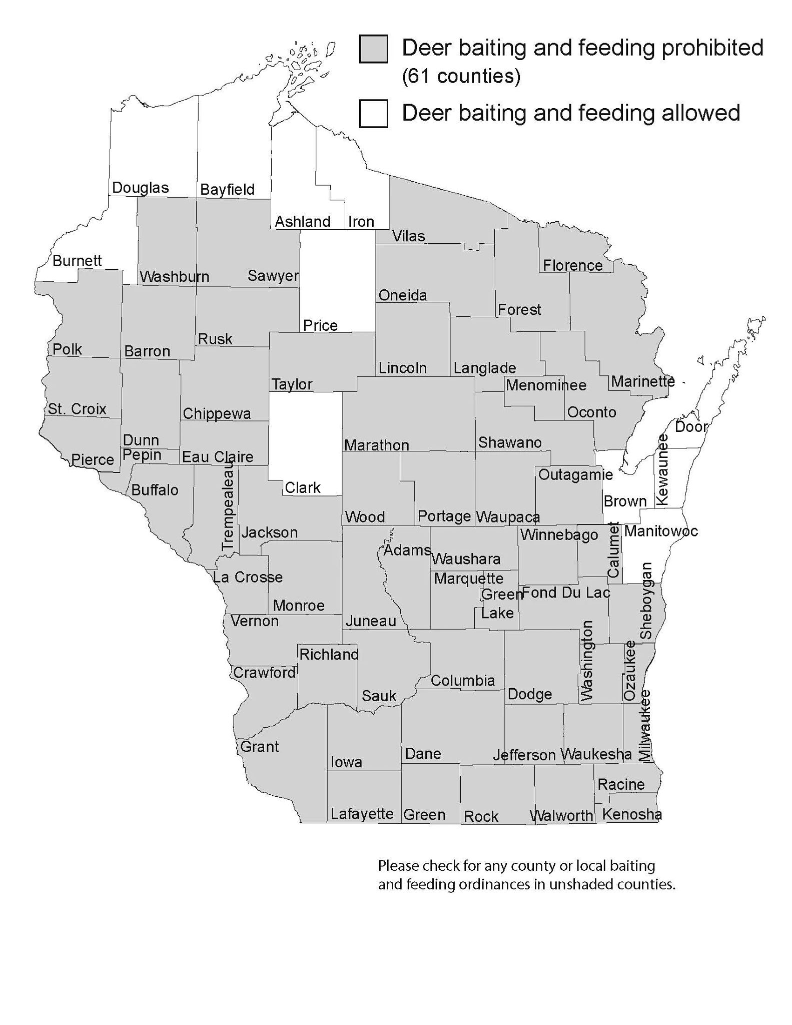 Baiting and feeding regulations Wisconsin DNR