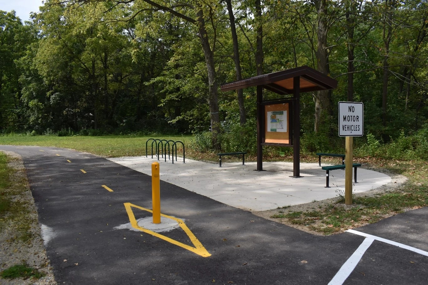 A portion of the new Lower Yahara River Trail segment.