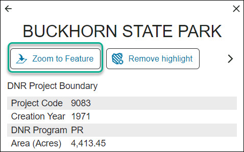 Screen shot of the Result Details in the Property Planning Viewer