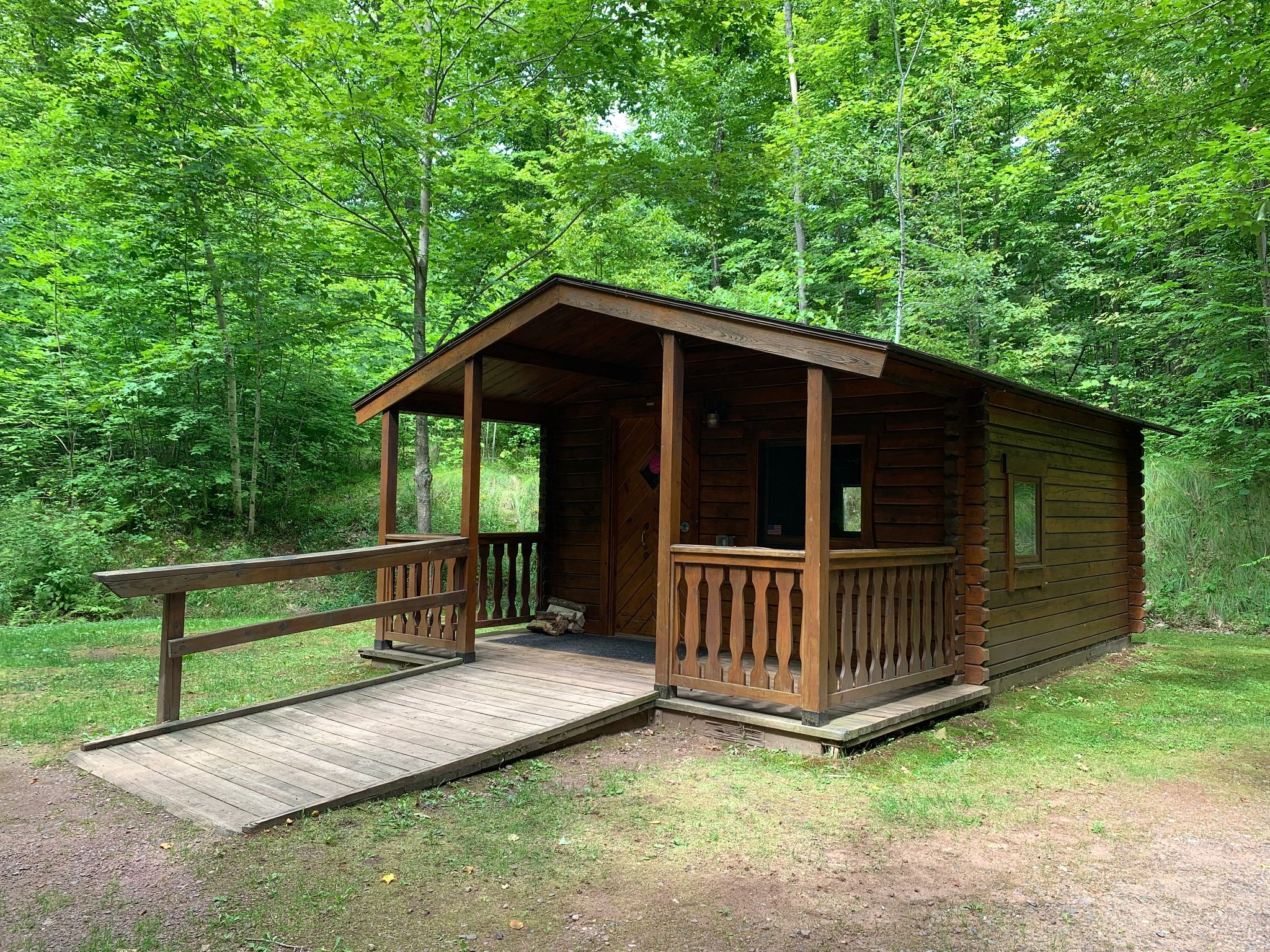 Copper Falls accessible rustic cabin