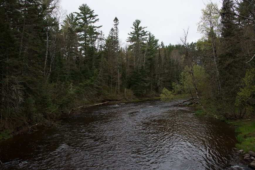 Brule River flowing through state forest lands