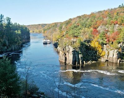 Interstate State Park bluffs in fall