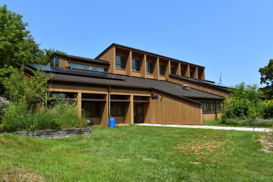 The outside of the visitor's center at Havenwoods State Forest.