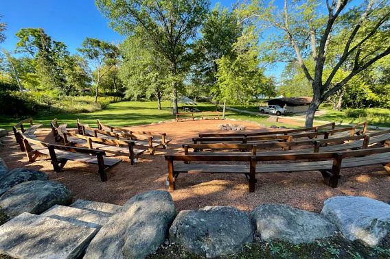 The Amphitheater at Pike Lake on a beautiful, sunny day. 