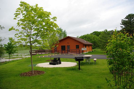 Accessible cabin at Kohler-Andrae State Park