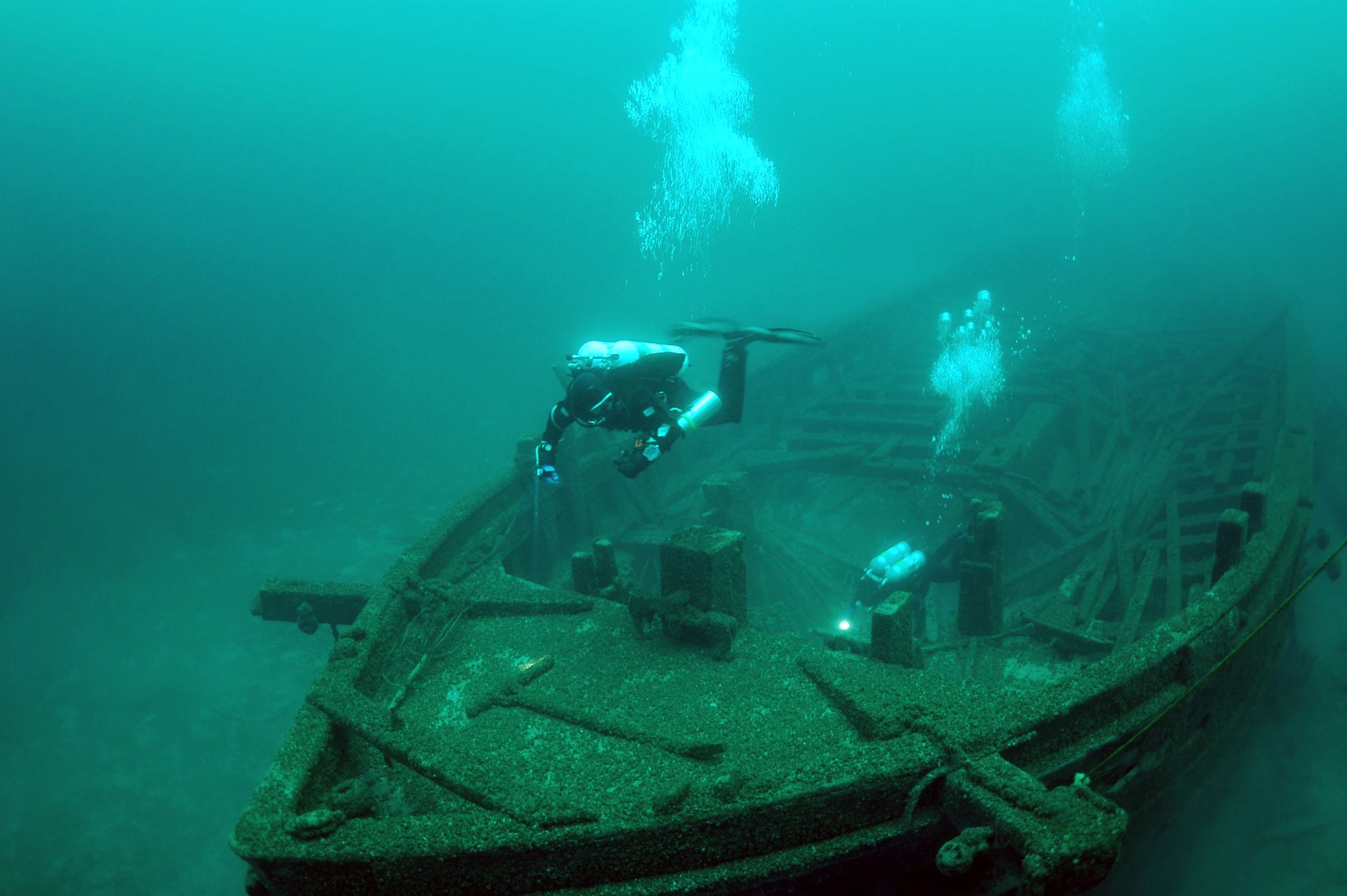 An image of the shipwrecked Rouse Simmons that was lost with all hands on deck in 1912. 