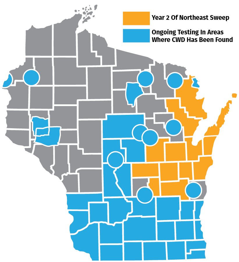 Wisconsin Cwd Map 2024 - Mina Suzann