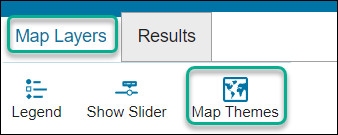 Screen shot of the Map Layers Panel in the Property Planning Viewer