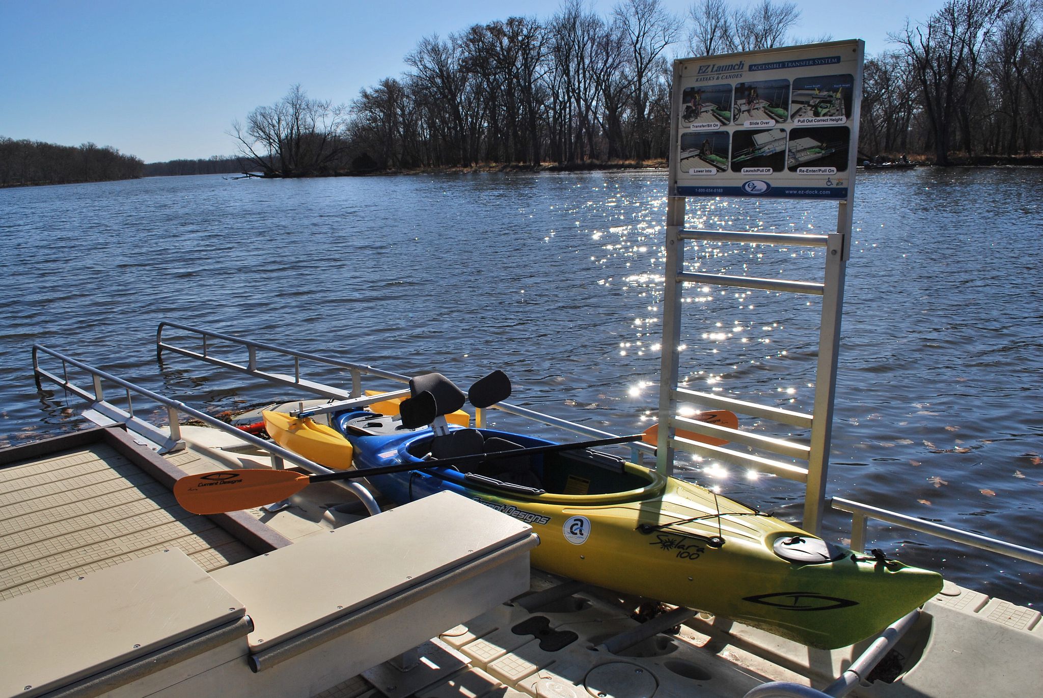 A photo of the Accessible Kayak Launch at Merrick State Park