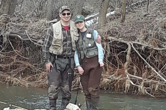 John and Anne Motoviloff outdoors